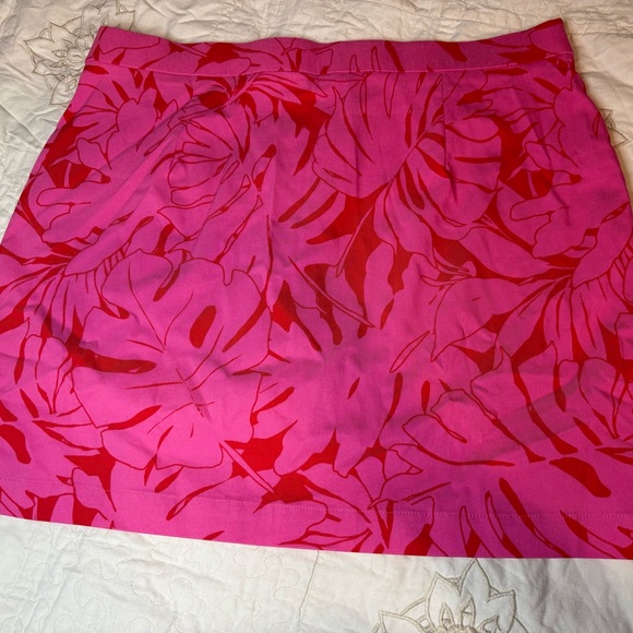Rafaella Pink & Red Tropical Leaf Skort – Size XXL – NWT - Picture 3 of 8